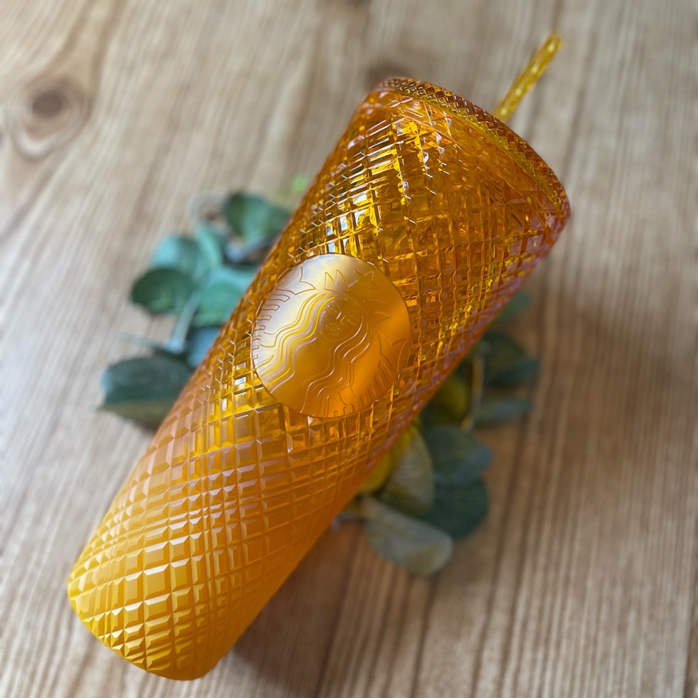 NWT STARBUCKS mango 🥭 jeweled tumbler
